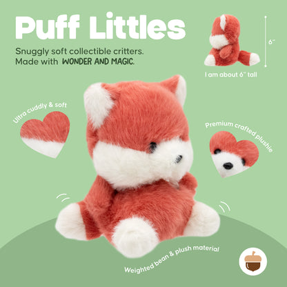 Infographic for Puff Little – Red Fox highlighting key features.