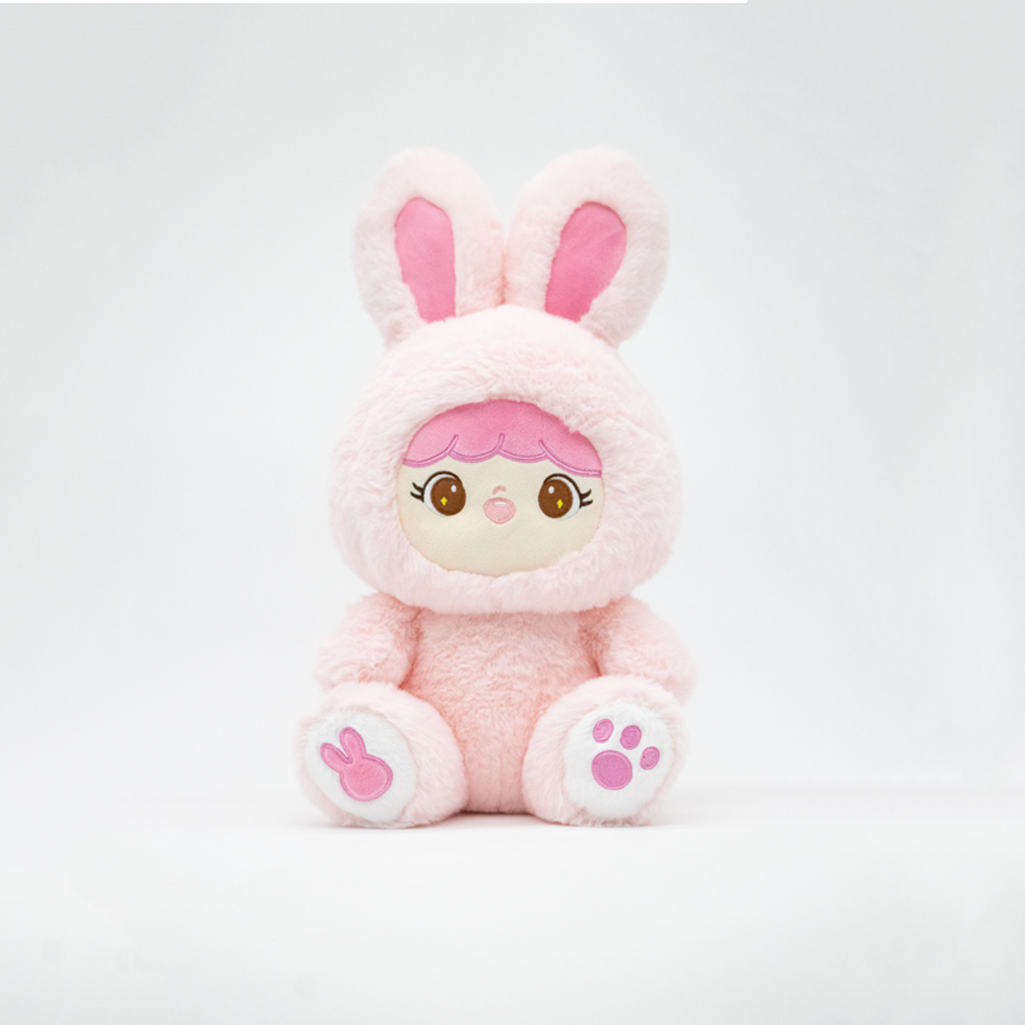 Front view of Pink Bunny Shoobi – Fairy with pink details